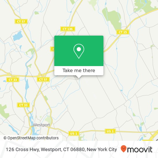 126 Cross Hwy, Westport, CT 06880 map