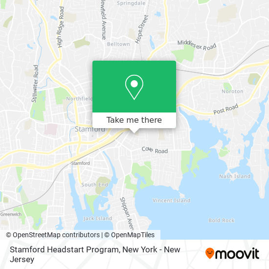 Stamford Headstart Program map