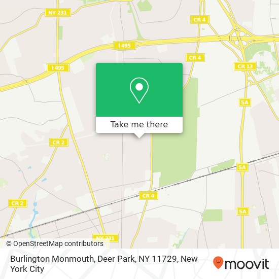 Burlington Monmouth, Deer Park, NY 11729 map