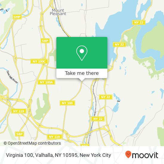 Mapa de Virginia 100, Valhalla, NY 10595