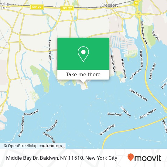 Middle Bay Dr, Baldwin, NY 11510 map