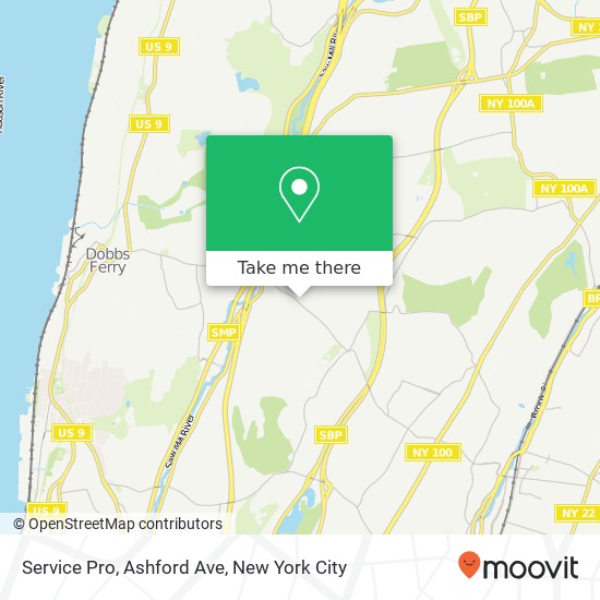 Mapa de Service Pro, Ashford Ave