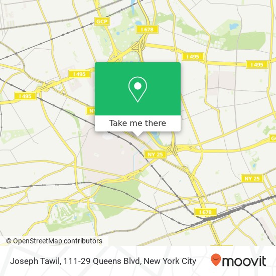 Joseph Tawil, 111-29 Queens Blvd map