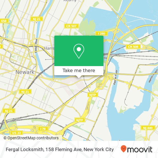 Mapa de Fergal Locksmith, 158 Fleming Ave