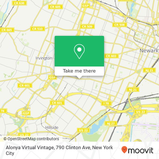 Mapa de Alonya Virtual Vintage, 790 Clinton Ave