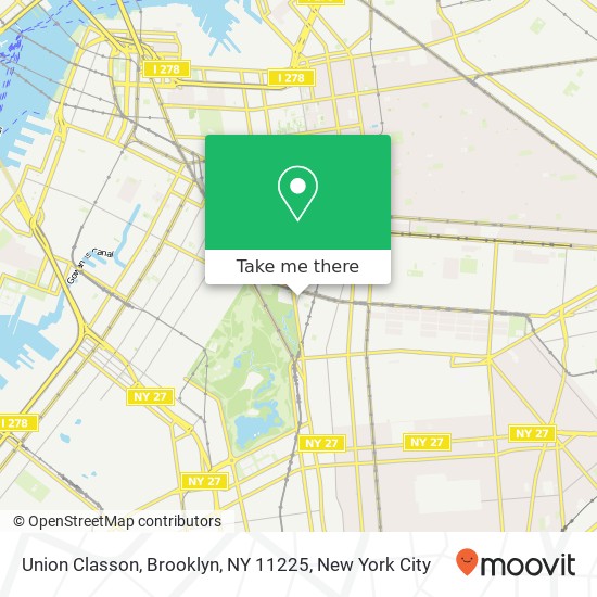 Union Classon, Brooklyn, NY 11225 map