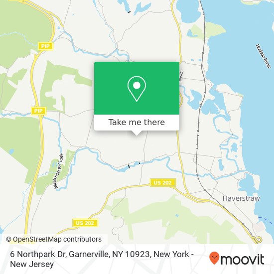 Mapa de 6 Northpark Dr, Garnerville, NY 10923