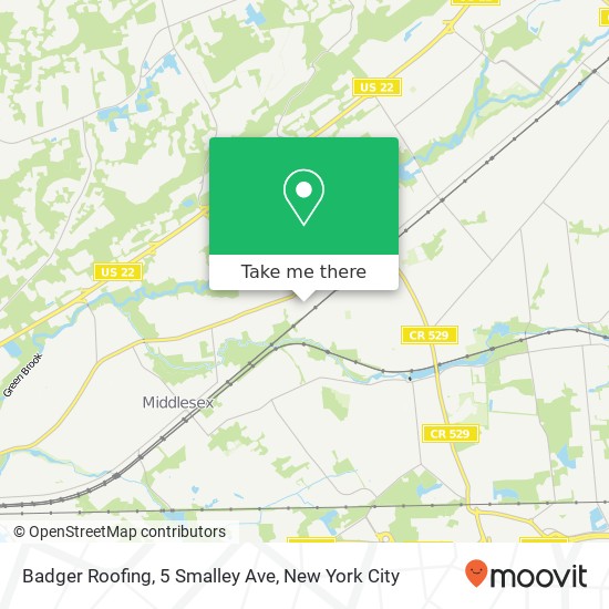 Mapa de Badger Roofing, 5 Smalley Ave