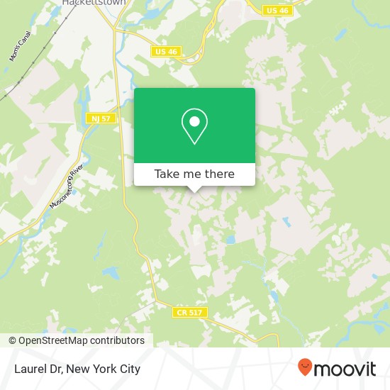 Mapa de Laurel Dr, Long Valley, NJ 07853