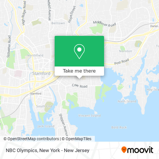 NBC Olympics map