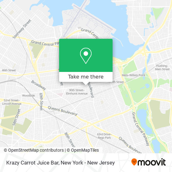 Mapa de Krazy Carrot Juice Bar