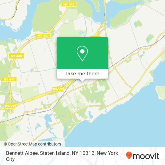 Mapa de Bennett Albee, Staten Island, NY 10312