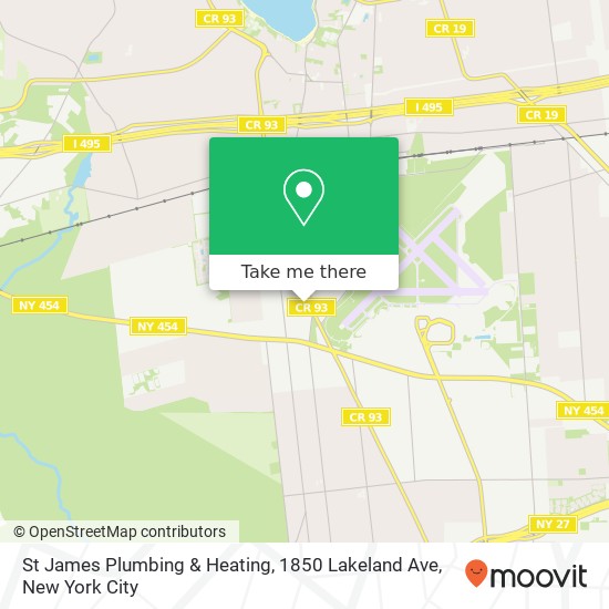 Mapa de St James Plumbing & Heating, 1850 Lakeland Ave