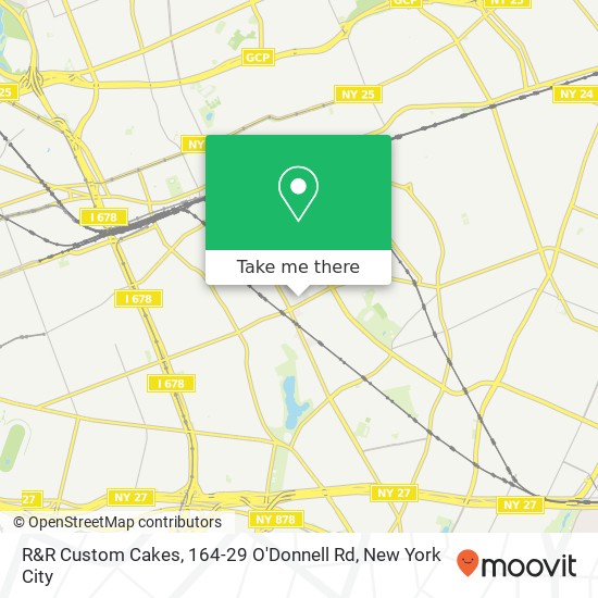 R&R Custom Cakes, 164-29 O'Donnell Rd map