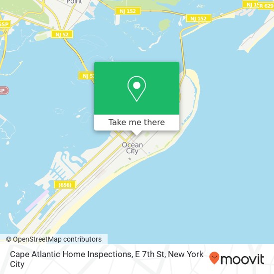 Mapa de Cape Atlantic Home Inspections, E 7th St