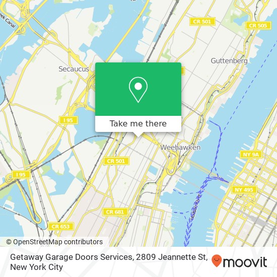 Getaway Garage Doors Services, 2809 Jeannette St map