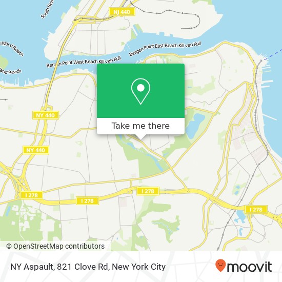 NY Aspault, 821 Clove Rd map