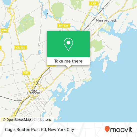 Mapa de Cage, Boston Post Rd
