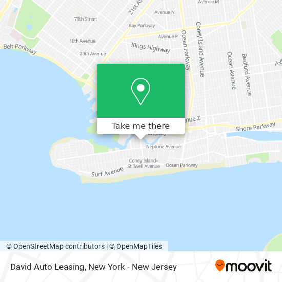 Mapa de David Auto Leasing