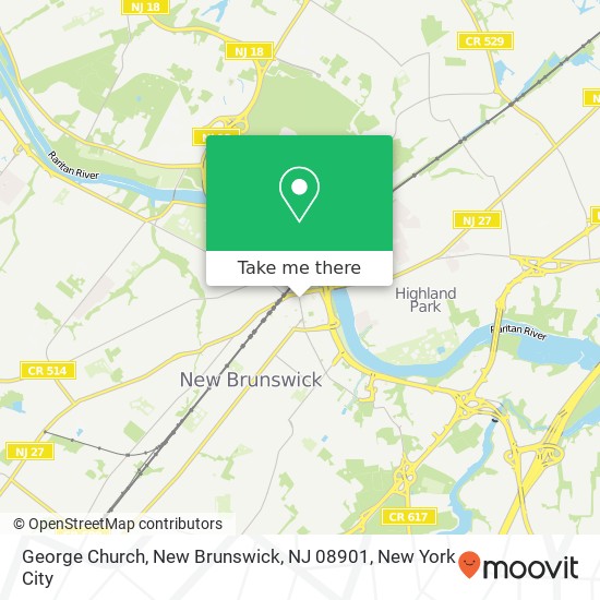 George Church, New Brunswick, NJ 08901 map