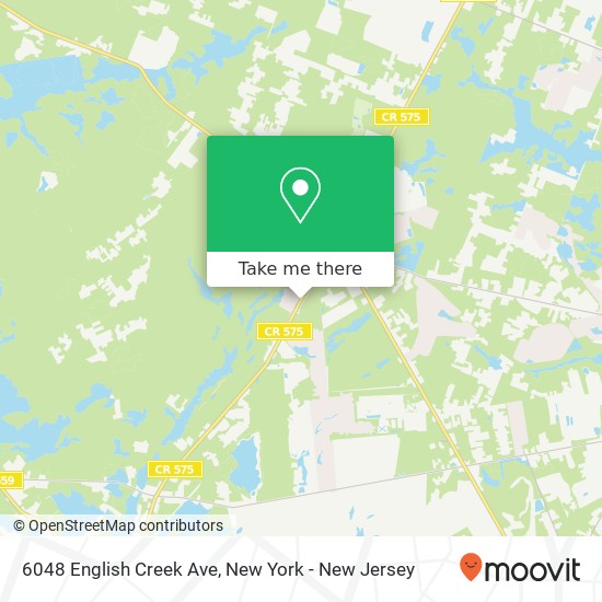 Mapa de 6048 English Creek Ave, Egg Harbor Twp, NJ 08234