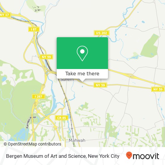 Mapa de Bergen Museum of Art and Science