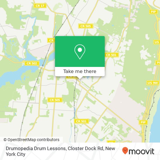 Mapa de Drumopedia Drum Lessons, Closter Dock Rd