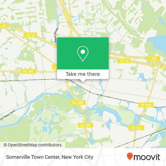 Somerville Town Center map