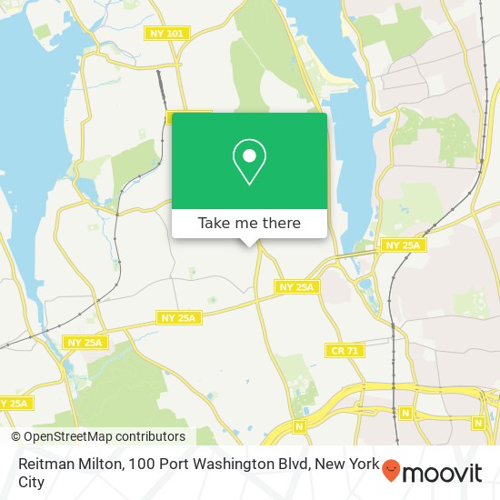 Mapa de Reitman Milton, 100 Port Washington Blvd