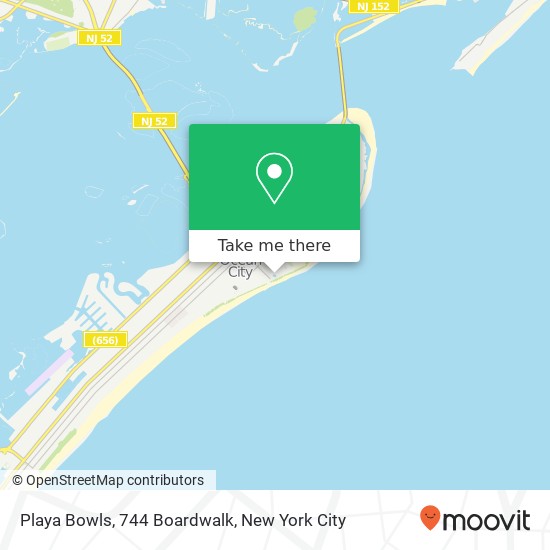 Mapa de Playa Bowls, 744 Boardwalk
