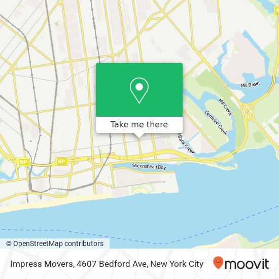 Mapa de Impress Movers, 4607 Bedford Ave