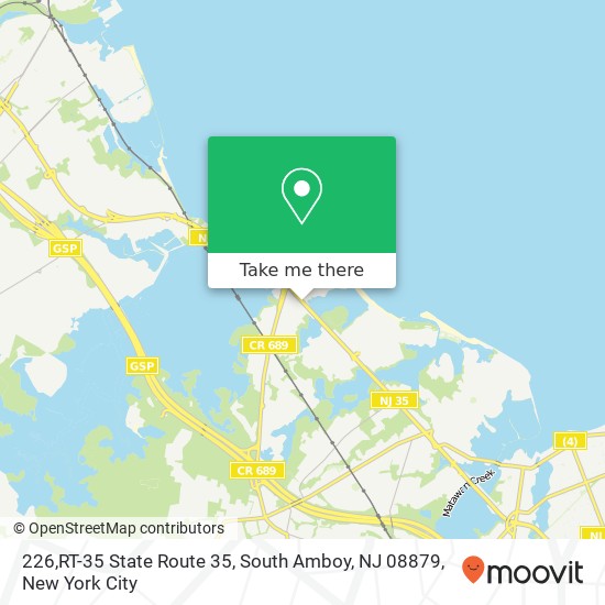 Mapa de 226,RT-35 State Route 35, South Amboy, NJ 08879