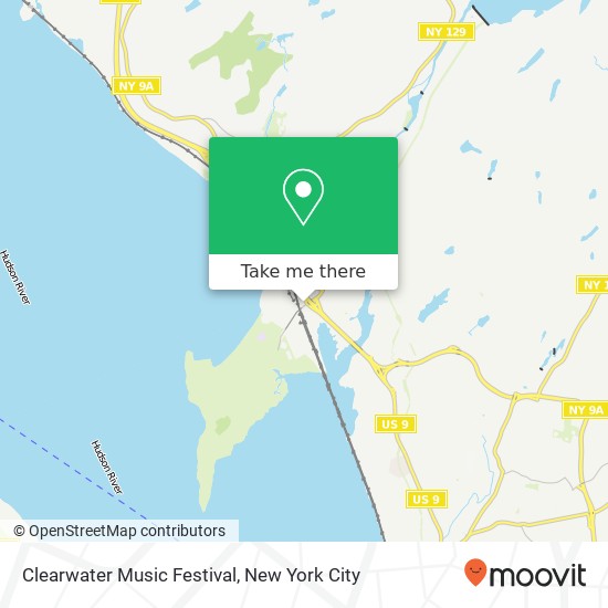 Clearwater Music Festival map