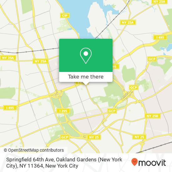 Springfield 64th Ave, Oakland Gardens (New York City), NY 11364 map