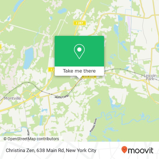 Mapa de Christina Zen, 638 Main Rd