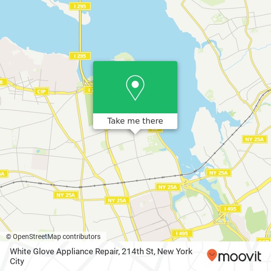White Glove Appliance Repair, 214th St map
