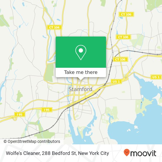 Mapa de Wolfe's Cleaner, 288 Bedford St