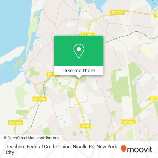 Mapa de Teachers Federal Credit Union, Nicolls Rd