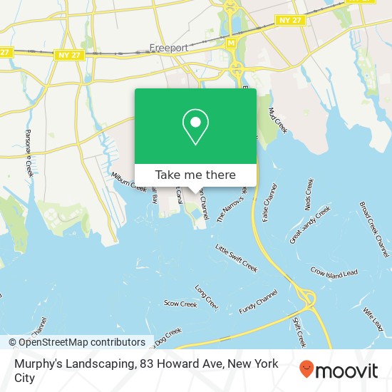 Murphy's Landscaping, 83 Howard Ave map