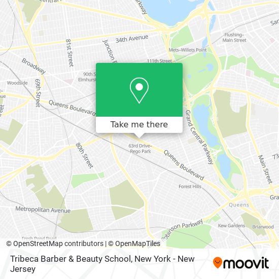 Mapa de Tribeca Barber & Beauty School