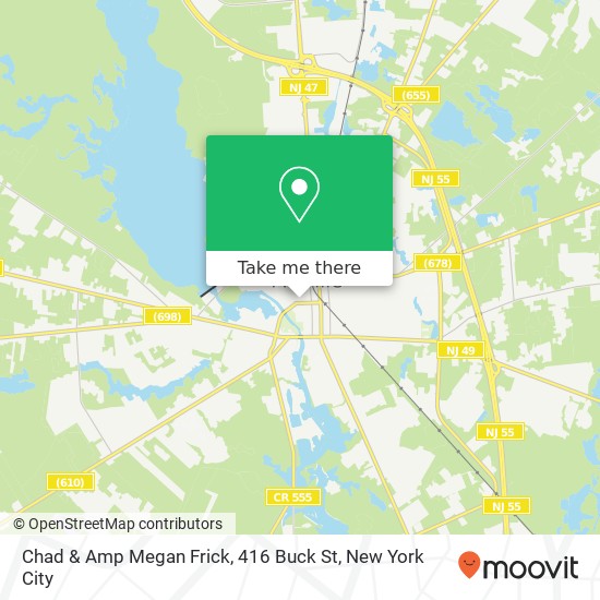 Mapa de Chad & Amp Megan Frick, 416 Buck St