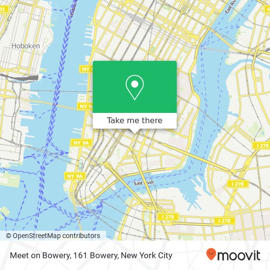 Mapa de Meet on Bowery, 161 Bowery