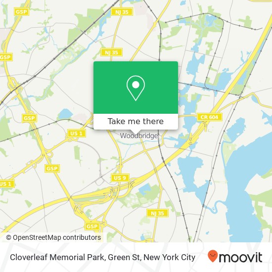 Mapa de Cloverleaf Memorial Park, Green St