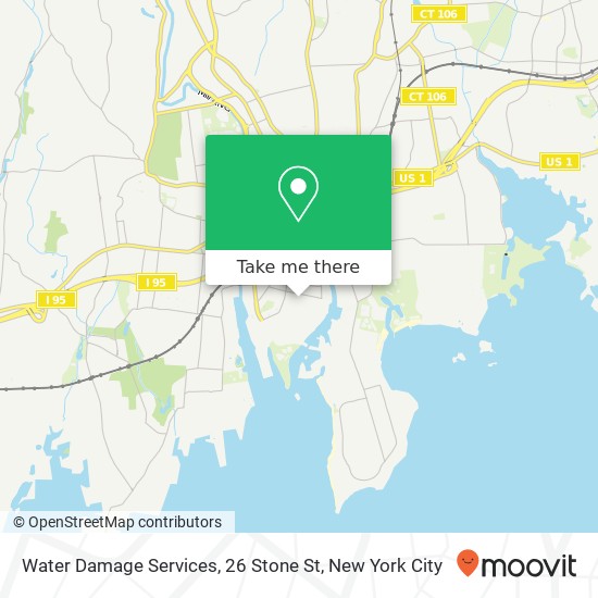 Water Damage Services, 26 Stone St map