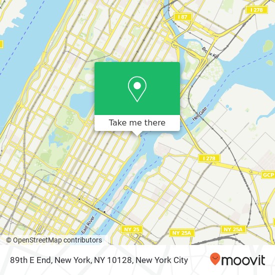 89th E End, New York, NY 10128 map