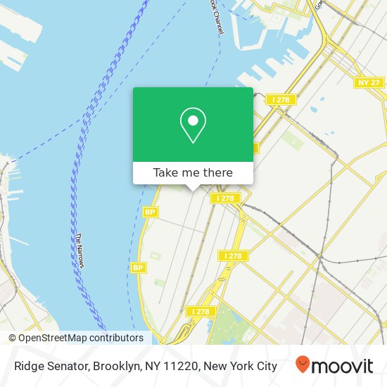 Mapa de Ridge Senator, Brooklyn, NY 11220