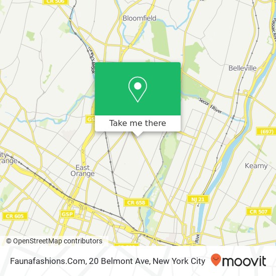 Mapa de Faunafashions.Com, 20 Belmont Ave