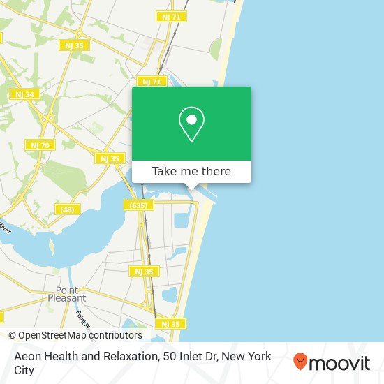 Aeon Health and Relaxation, 50 Inlet Dr map