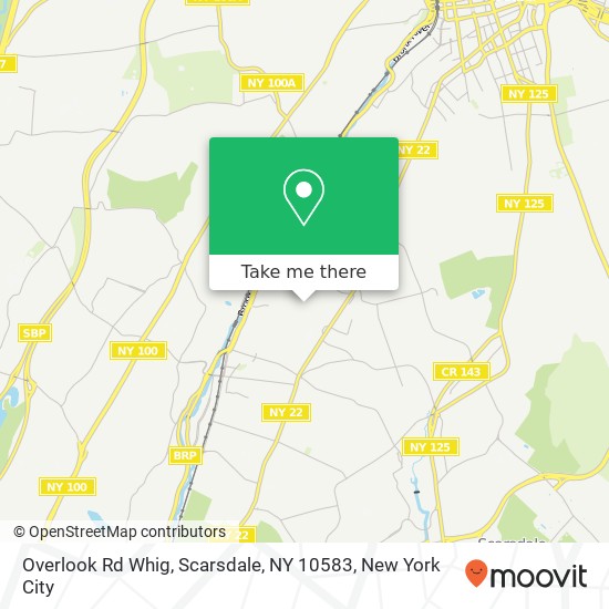 Overlook Rd Whig, Scarsdale, NY 10583 map