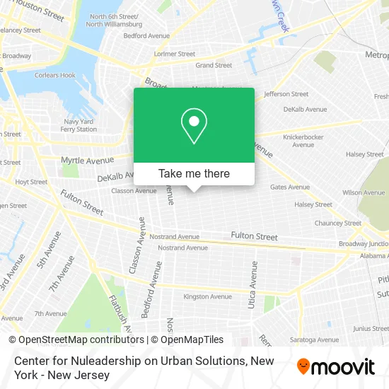Mapa de Center for Nuleadership on Urban Solutions
